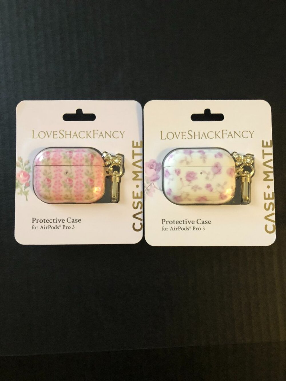 NWT LoveShackFancy Case-Mate AirPods Pro 3 Protective Case Bundle (Set of 2)